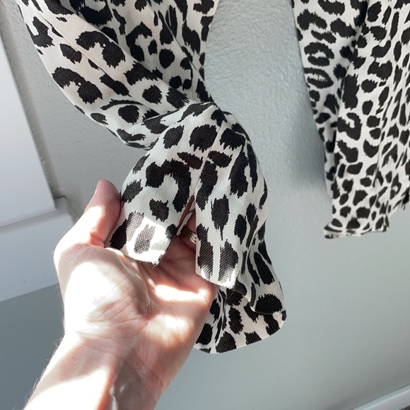 5/$15 J.crew leopard linen high rise pants - Picture 4 of 13